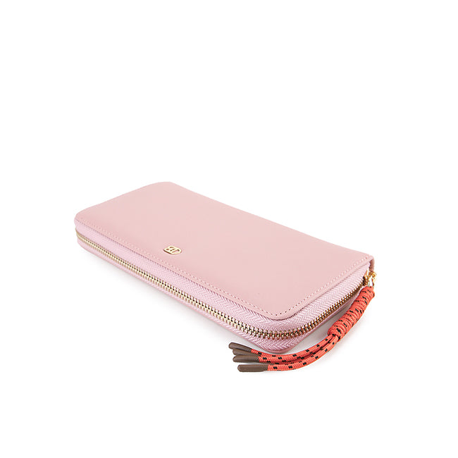 Dolly Long Zip Wallet - Rfid In Pink