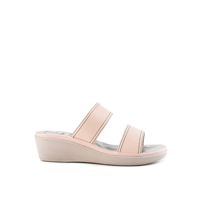 Obermain Sandal Wanita Wedges Mia Febbie In Pink