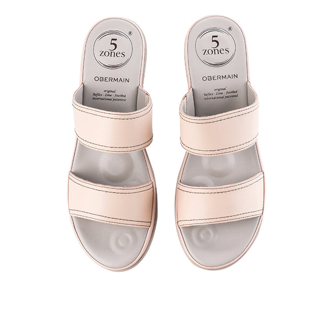 Obermain Sandal Wanita Wedges Mia Febbie In Pink