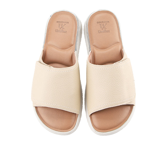 Obermain Sandal Wanita Slip On Mika Kinsley In Beige