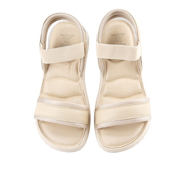 Obermain Sandal Wanita Sling Back Mora Kayla In Cream