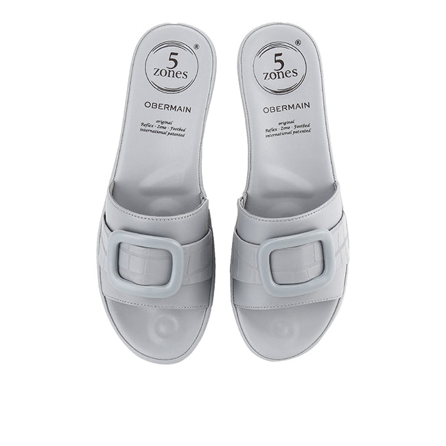 Obermain Sandal Wanita Wedges Margi Rocca In Blue