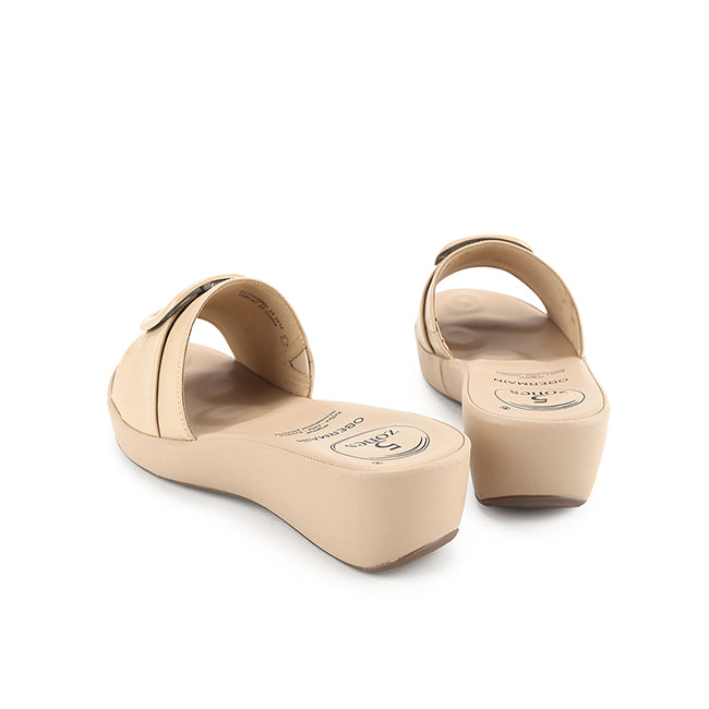 Obermain Sandal Wanita Wedges Margi Rocca In Nude