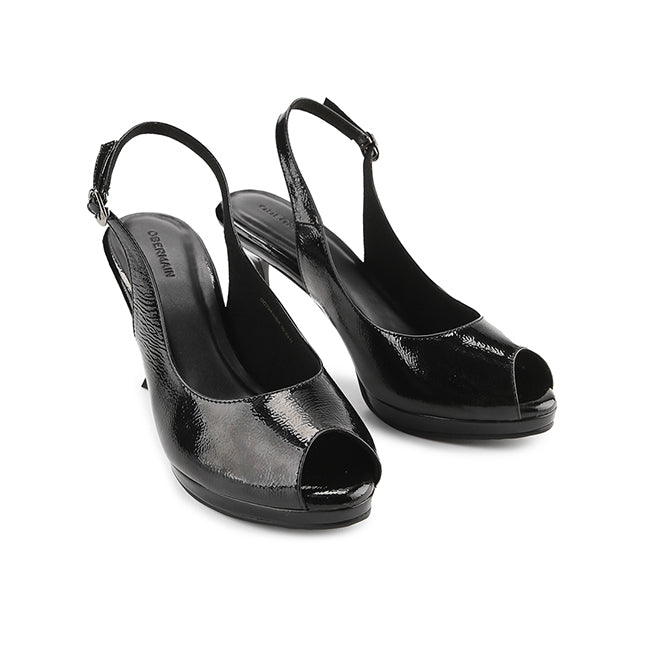 Obermain Sandal Wanita Heels Mirelle June In Black