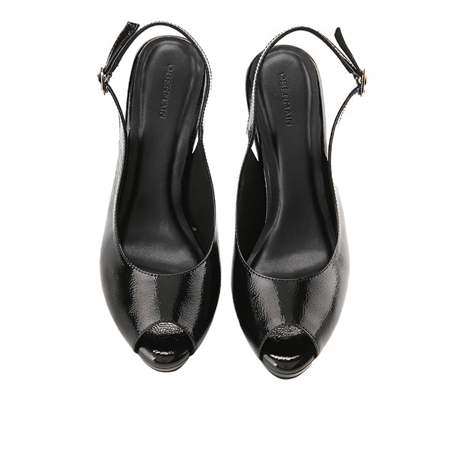 Obermain Sandal Wanita Heels Mirelle June In Black