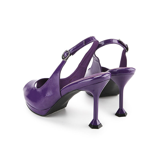 Obermain Sandal Wanita Heels Mirelle June In Purple