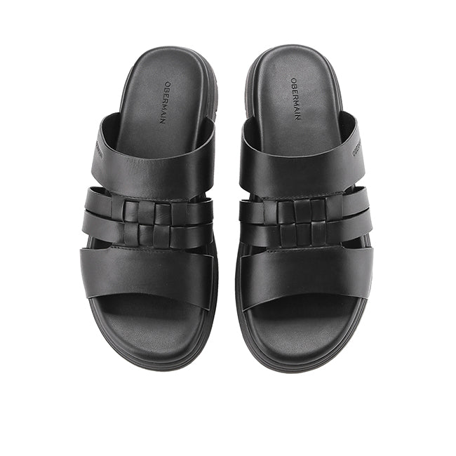 Ferdie Sandan Slide in Pull-Up Leather