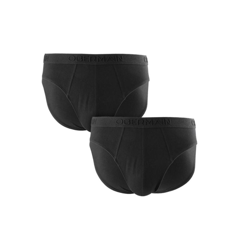 Obermain Pakaian Brief Pria Knit Brief B In Black