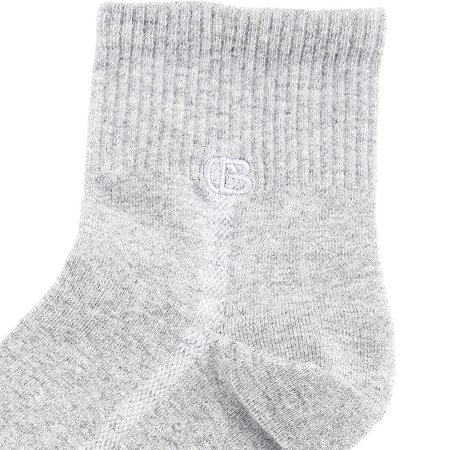 Ob Half Sock In Lt Gray / Navy / Black
