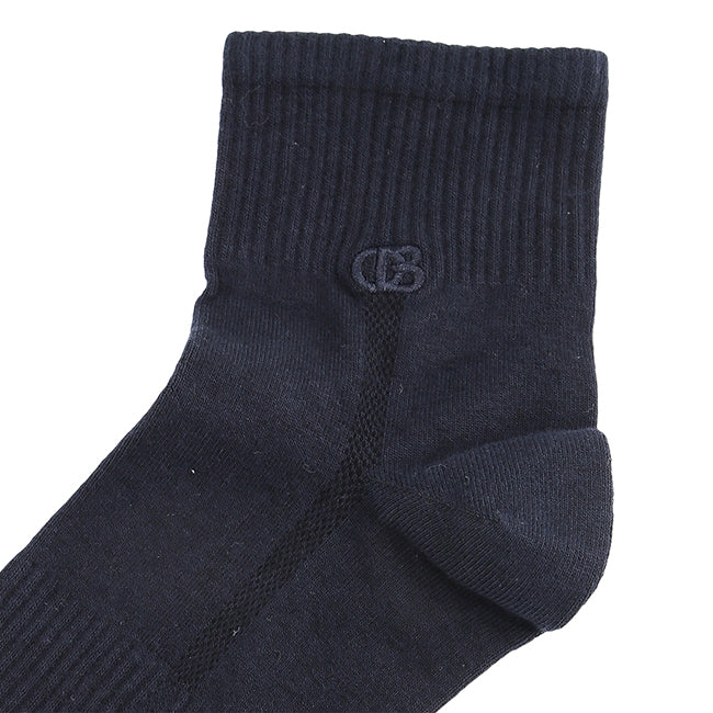 Ob Half Sock In Lt Gray / Navy / Black
