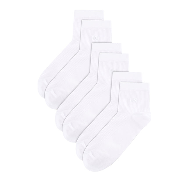 Ob Half Sock In All White