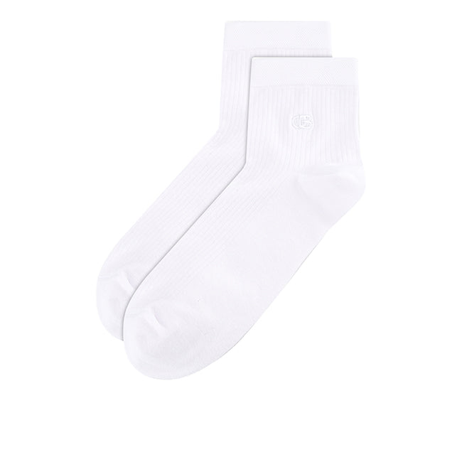 Ob Half Sock In All White