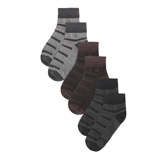 A-Ob Half Sock In Nv/Gy/Br