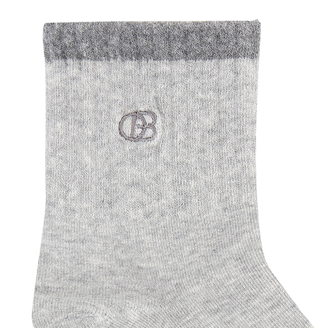 A-Ob Half Sock In Gy/Dgy/Bk
