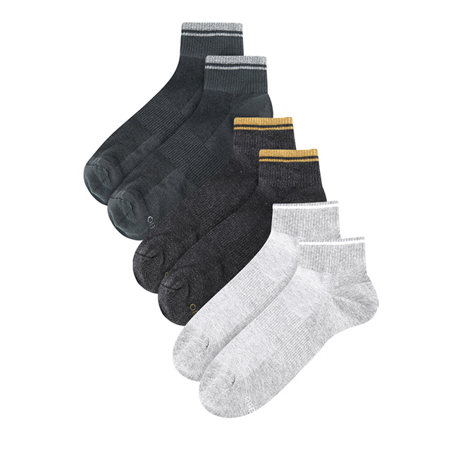 Ob Liner Sock In Dk Gray / Lt Gray / Gray