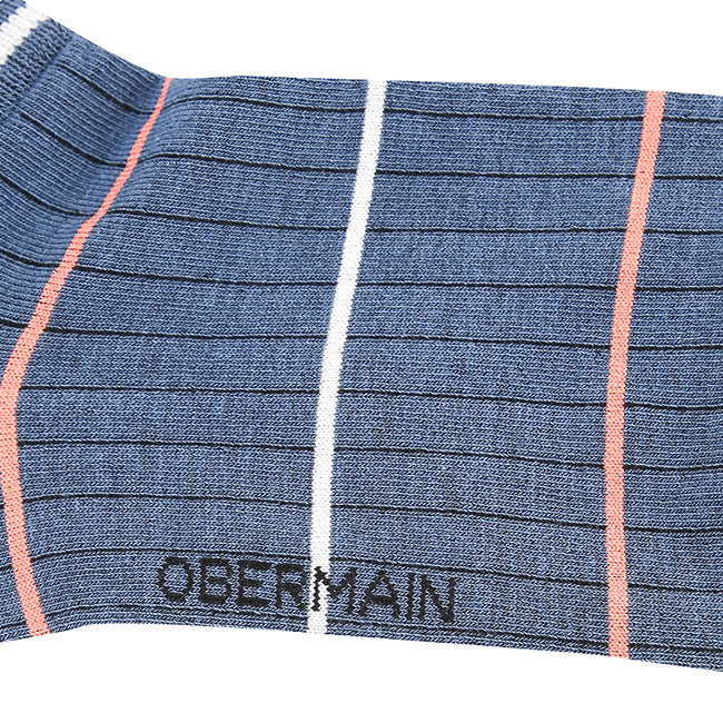 Ob Liner Sock In Black / Lt Gray / Blue