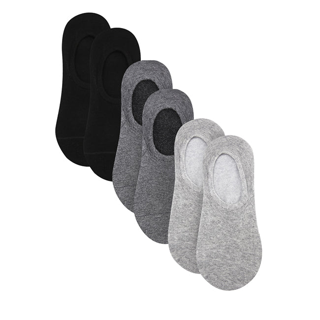 Ob Hidden Sock In Dk Gray / Lt Gray / Black
