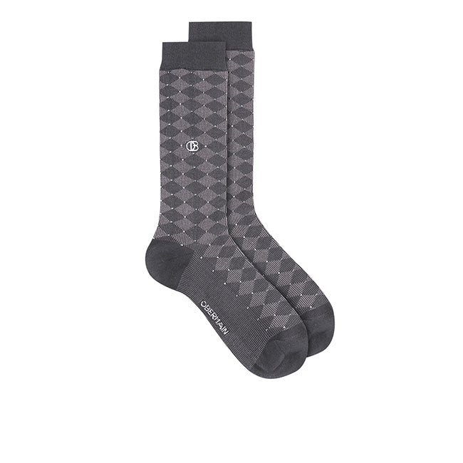 Ob Regular Sock In Dk Gray / Gray / Black