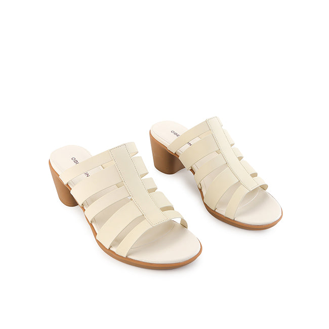 Obermain Sepatu Wanita Heels Regina Clara In Off White