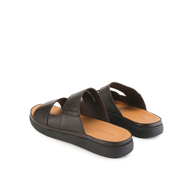 Evan Matteo Slide in Tumbled Leather