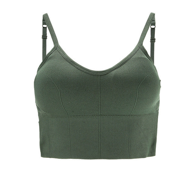 Teeny Bra Top In Dark Green