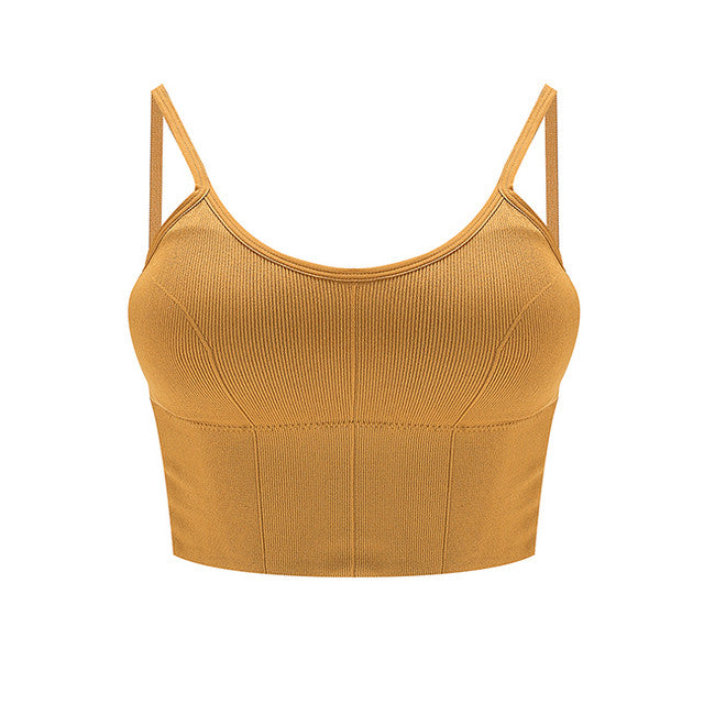 Teeny Bra Top In Mustard