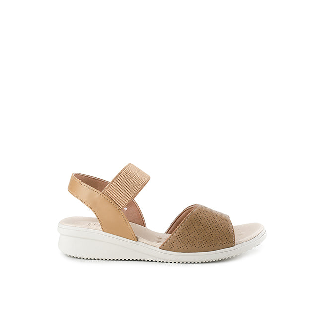 Obermain Sandal Wanita Wedges Marel Jacee In Camel
