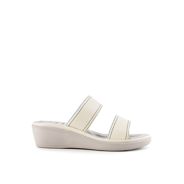 Obermain Sandal Wanita Wedges Mia Febbie In Cream
