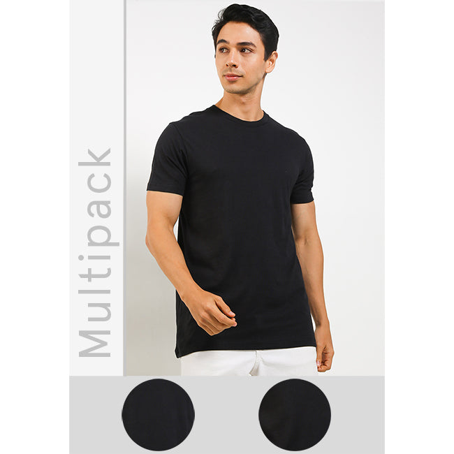 V Neck Bamboo In Black