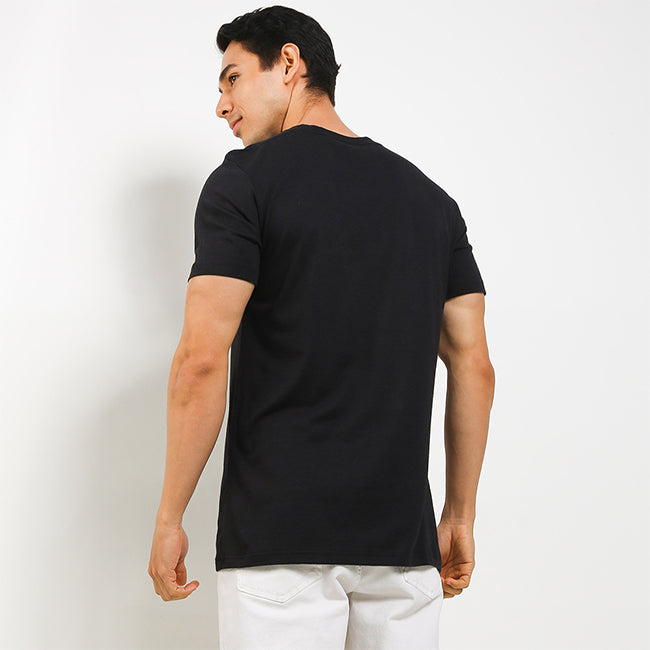 V Neck Bamboo In Black