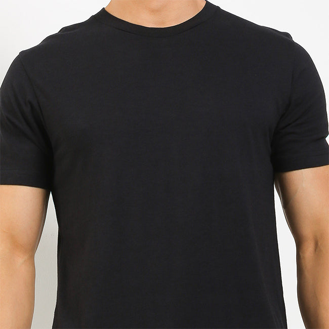 V Neck Bamboo In Black