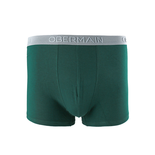 Obermain Pakaian Boxer Pria Knit Boxer B In Dark Green/Dark Gray