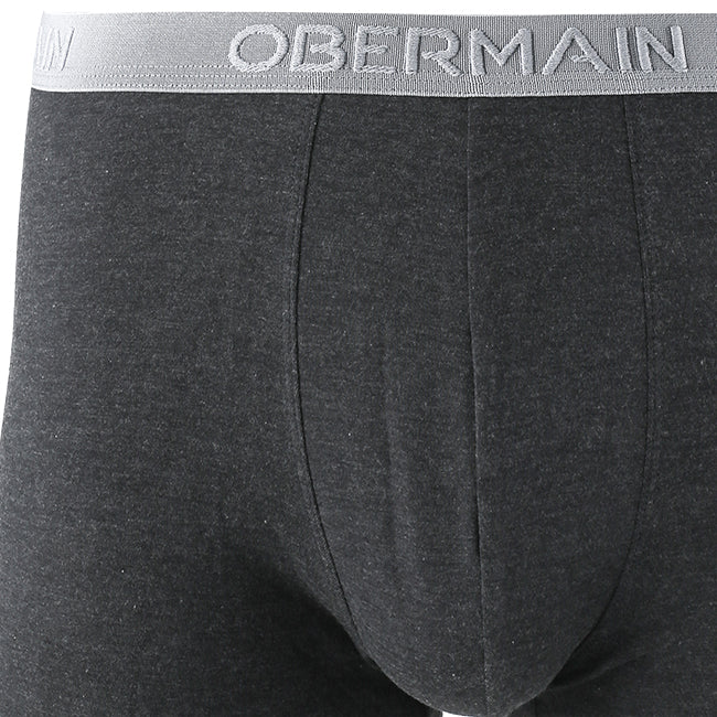 Obermain Pakaian Boxer Pria Knit Boxer B In Dark Green/Dark Gray