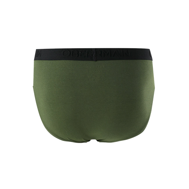 Obermain Pakaian Brief Pria Knit Brief B In Dark Olive/Gray