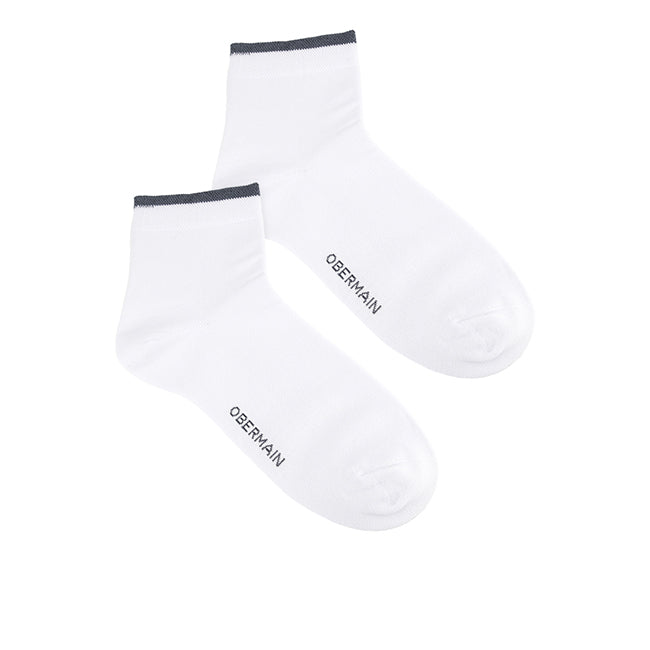 Ob Half Sock In Black / White / Navy