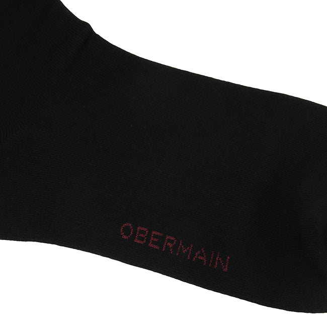 Ob Half Sock In Black / White / Navy