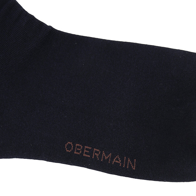 Ob Half Sock In Black / White / Navy