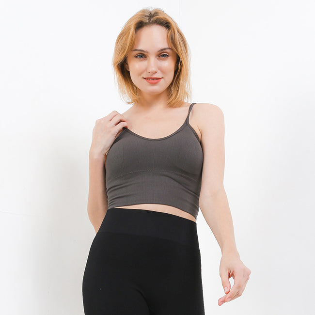 Teeny Bra Top In Dark Grey