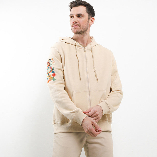 Dragon Hoodie In Beige