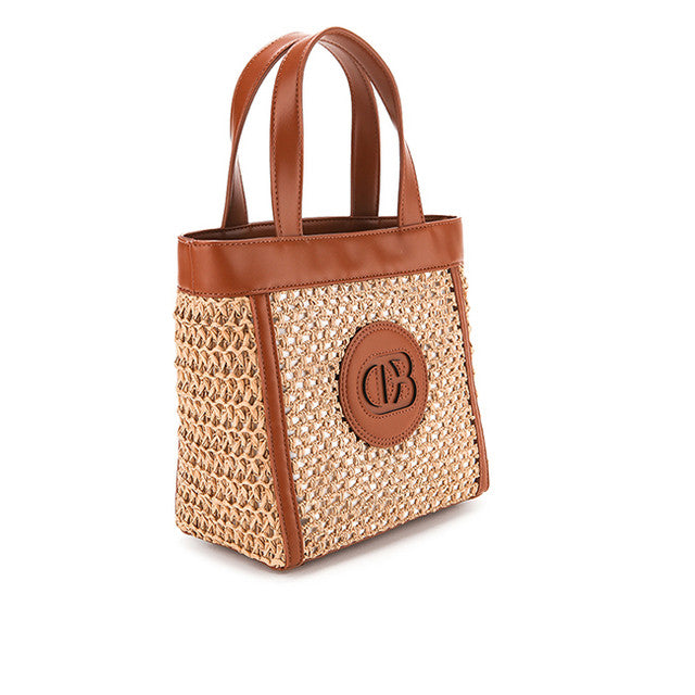 Aliyah Top Handle Bag In Cognac