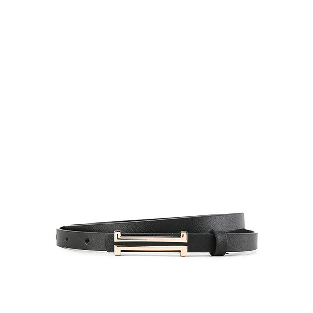 Obermain Accessories Wanita Pin Clip Alice Ladies Leather Pin In Black