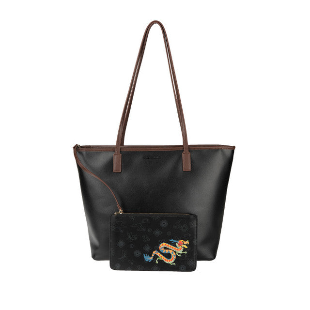 Obermain Bags Wanita Dragon Madison Tote Bag In Black