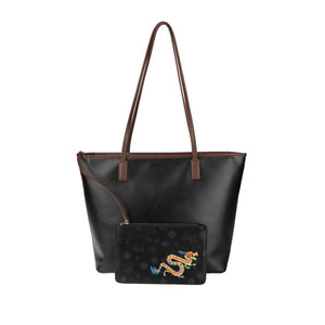 Obermain Bags Wanita Dragon Madison Tote Bag In Black