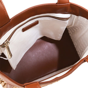 Aliyah Top Handle Bag In Cognac