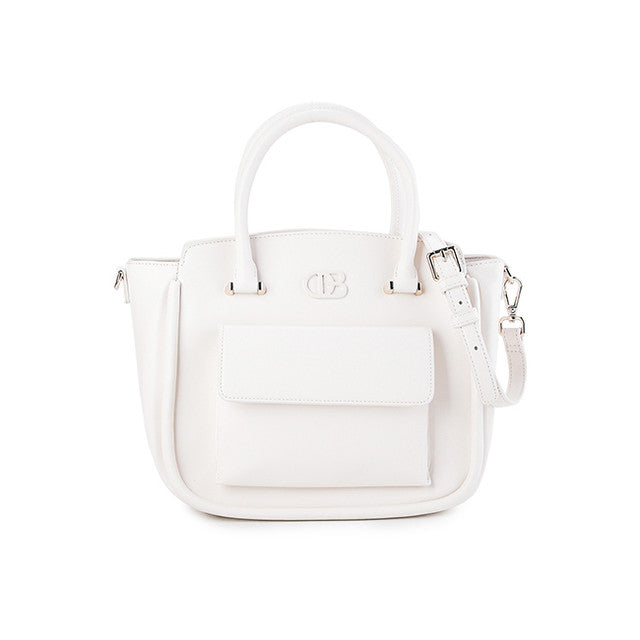 Presley Top Handle In White