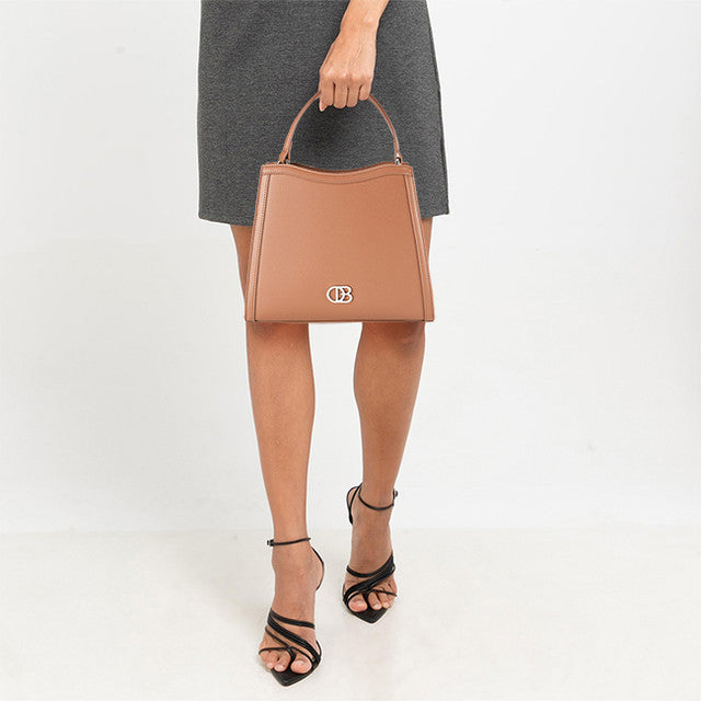 Obermain Bags Wanita Chloe Top Handle In Brown