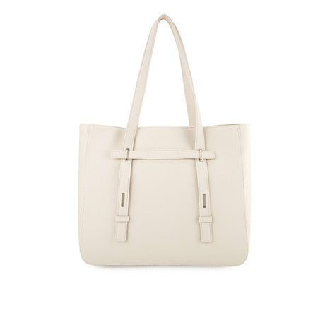Nettie Tote W/ Pouch In Beige/Mustard