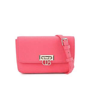 Nettie Tote W/ Pouch In Black/Fuchsia