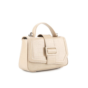 Billie Top Handle Bag In Almond