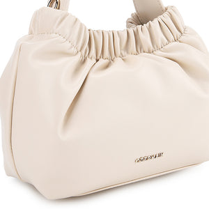 Zoe Top Handle Bag (M) In Beige